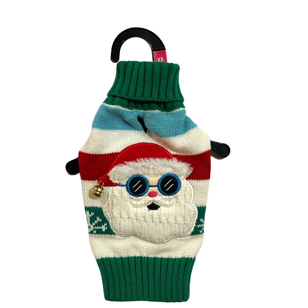 Santa  lays dog sweater size XS new